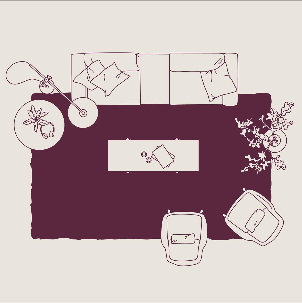 Rug size guide Find the perfect rug size for any room Rugvista