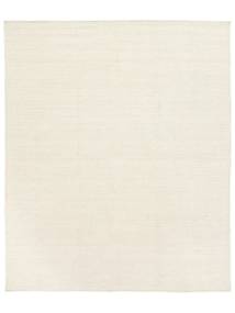 Kelim Loom 250X300 Large Natural White Plain (Single Colored) Wool Rug