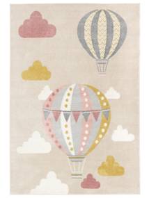  Kids Rug Balloon Ride Beige/Pink Small Oeko-Tex