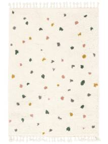  Kids Rug Shaggy Dotted Confetti Off White Small