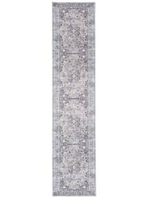 Gina Oriental Washable 80X350 Small Grey/Beige Medallion Runner Cotton Rug