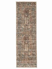 Petra 80X250 Small Brown/Green Runner Wool Rug
