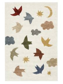  Kids Rug Small Birdie - Off White/Multicolor 100X160