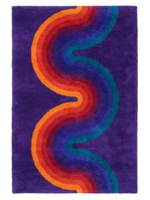 Romantica Curve By Verner Panton 200X300 Purple/Multicolor Wool Rug