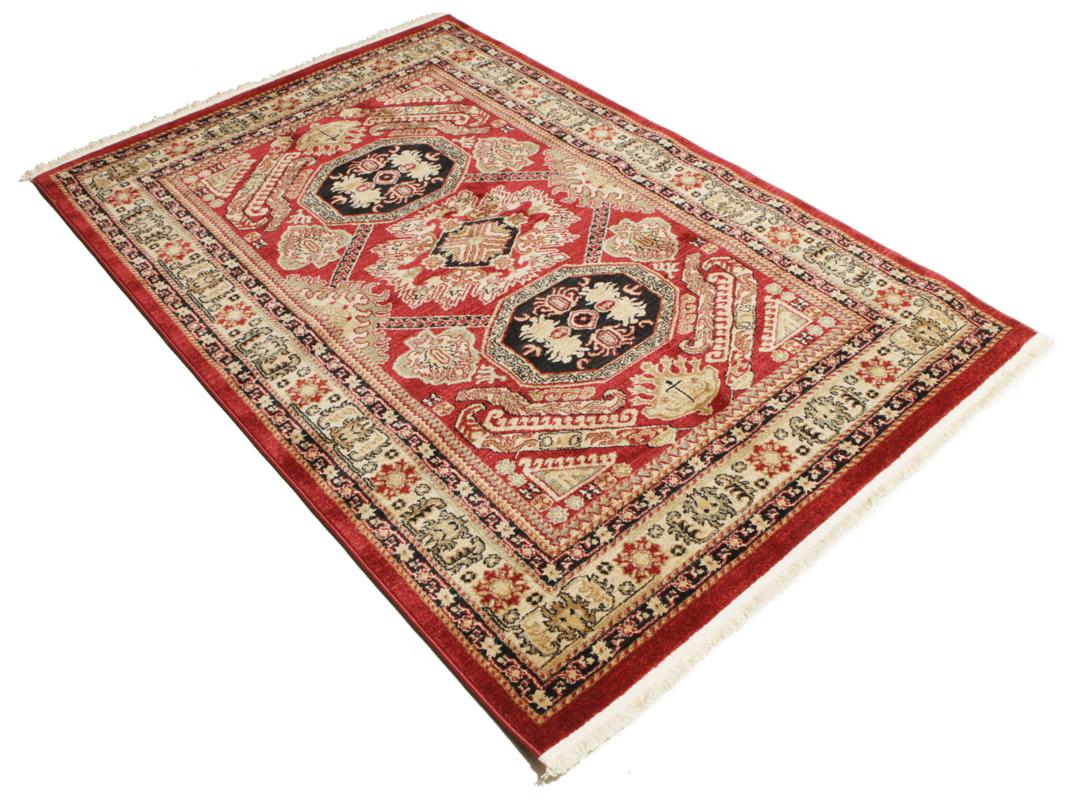 Kazak Mirvan rood vloerkleed