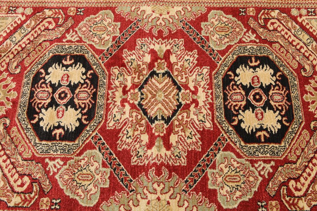 Rugvista core - Kazak Mirvan - Rot / Beige 140 x 200 cm Teppich - Rugvista