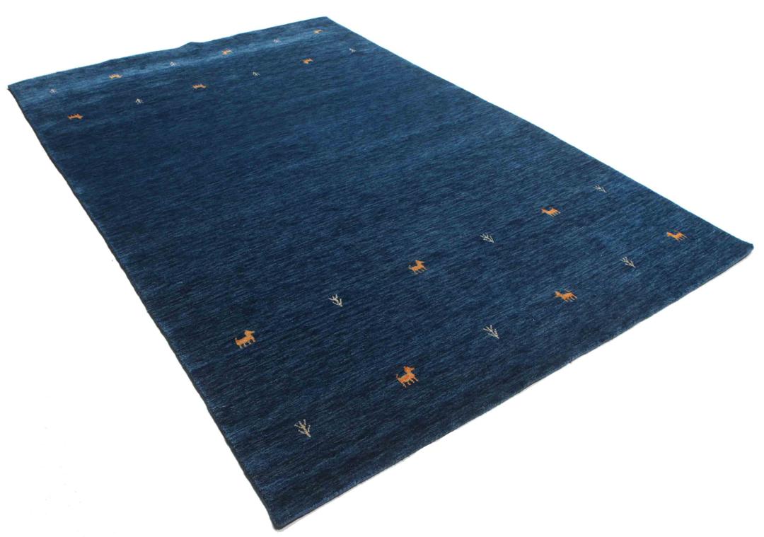 RugVista, Gabbeh Loom Frame, Tapis, Pile Courte, 100 X 160 Cm, Rectangulaire, Gabbeh, Laine, Couloir, Chambre, Cuisine, Salon, Vert, Noir