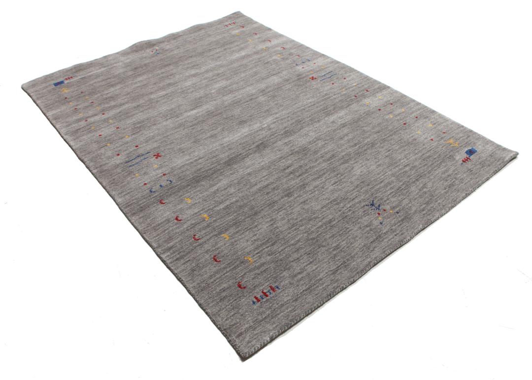 Tapis Gabbeh Oriental – 160x230 Cm – Laine, Noué Main, Poil Moyen, Rose Clair – Pour Salon, Chambre, Salle à Manger – Fabriqué En Inde