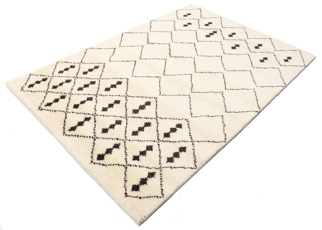 Berber Indo - Off white / Brown - 160 x 230 cm