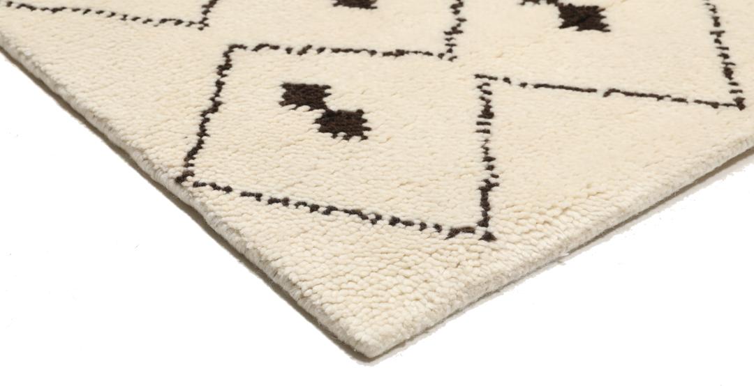 Berber Indo - Off white / Brown - 160 x 230 cm