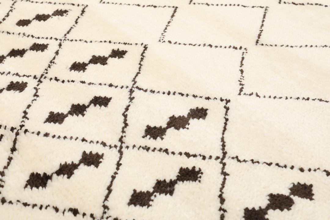 Berber Indo - Off white / Brown - 160 x 230 cm