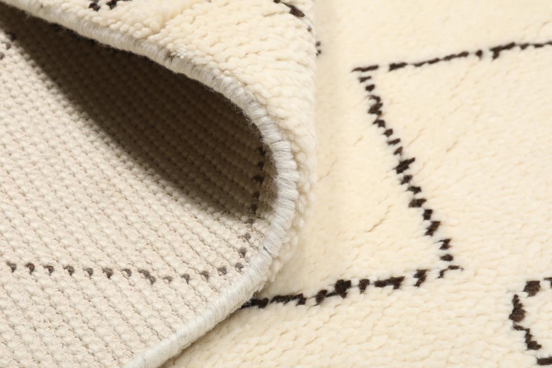 Berber Indo - Off white / Brown - 160 x 230 cm