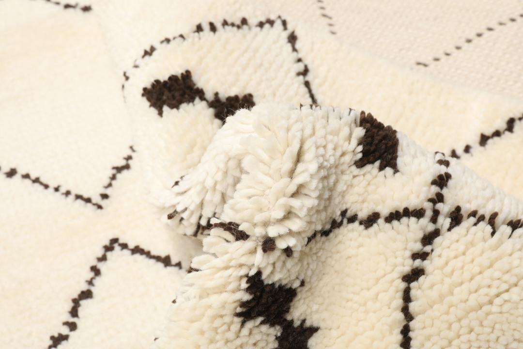 Berber Indo - Off white / Brown - 160 x 230 cm