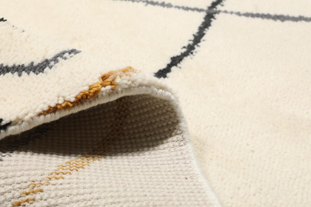 Berber Indo - Blanc écru - 240 x 300 cm