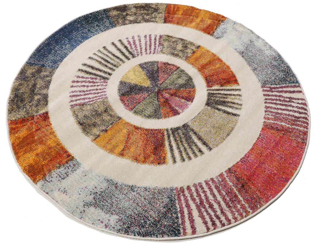Rugvista essential - Going round - Multicolor, Round Ø 150 cm Rug ...