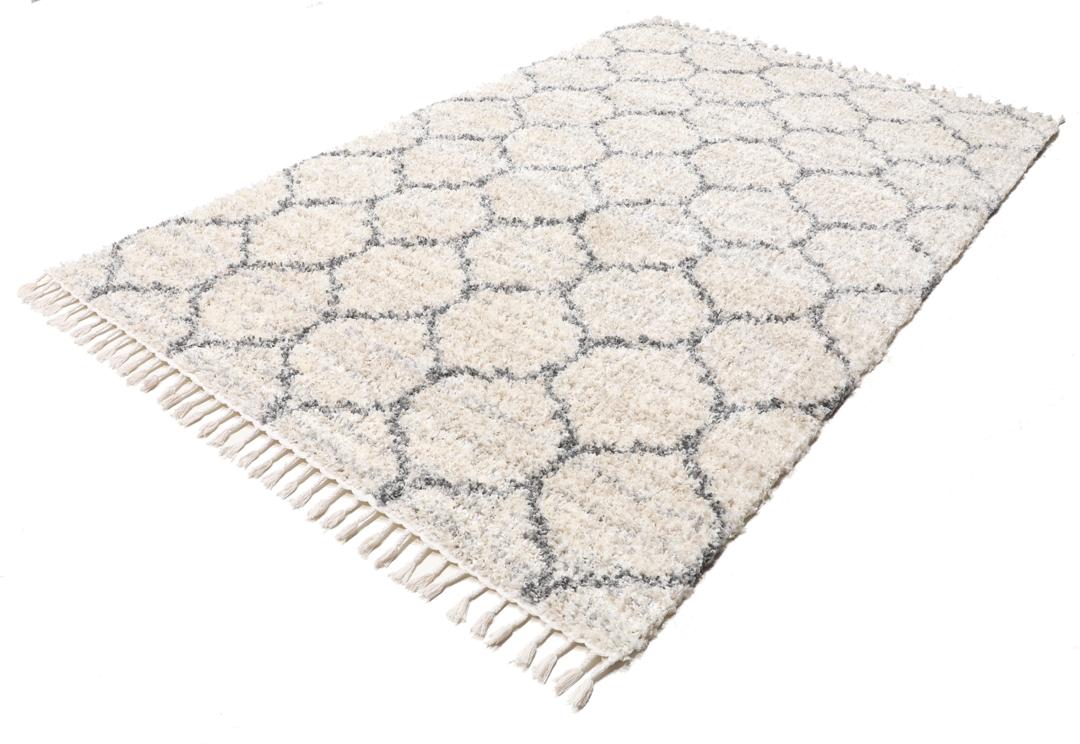 Meissa - Cream beige / Grey - 200 x 300 cm