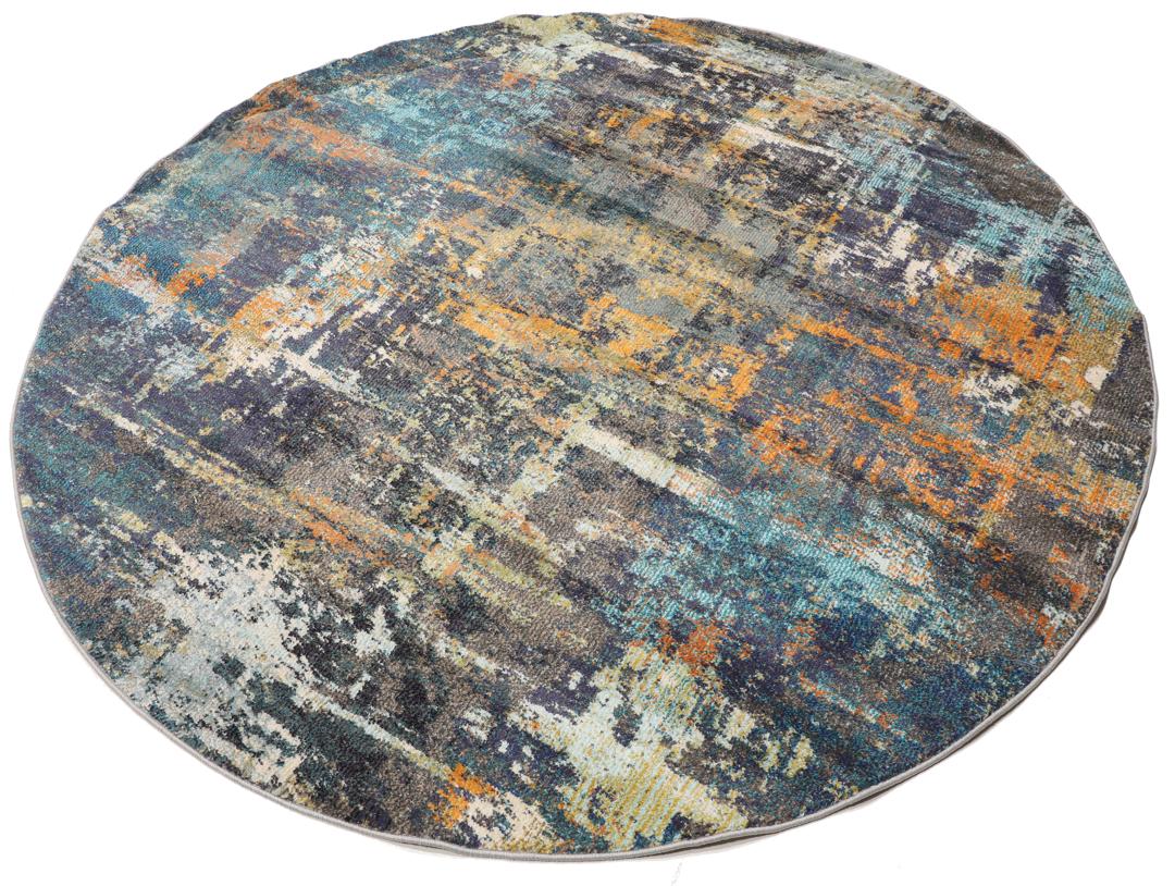 Castor - Teal / Multicolor - Ø 200 cm