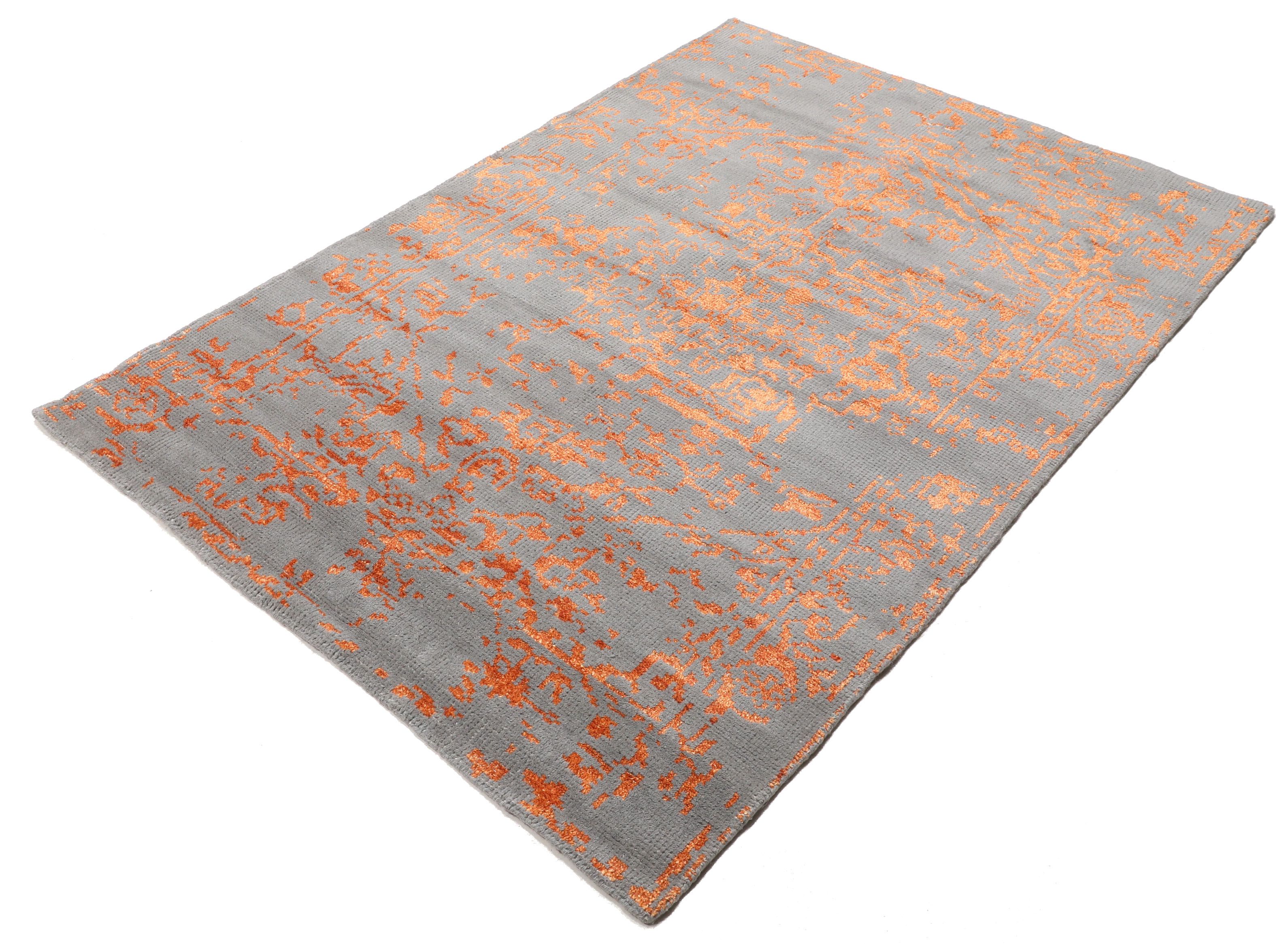 Rugvista premium - Orient Express - Grey / Orange 140 x 200 cm