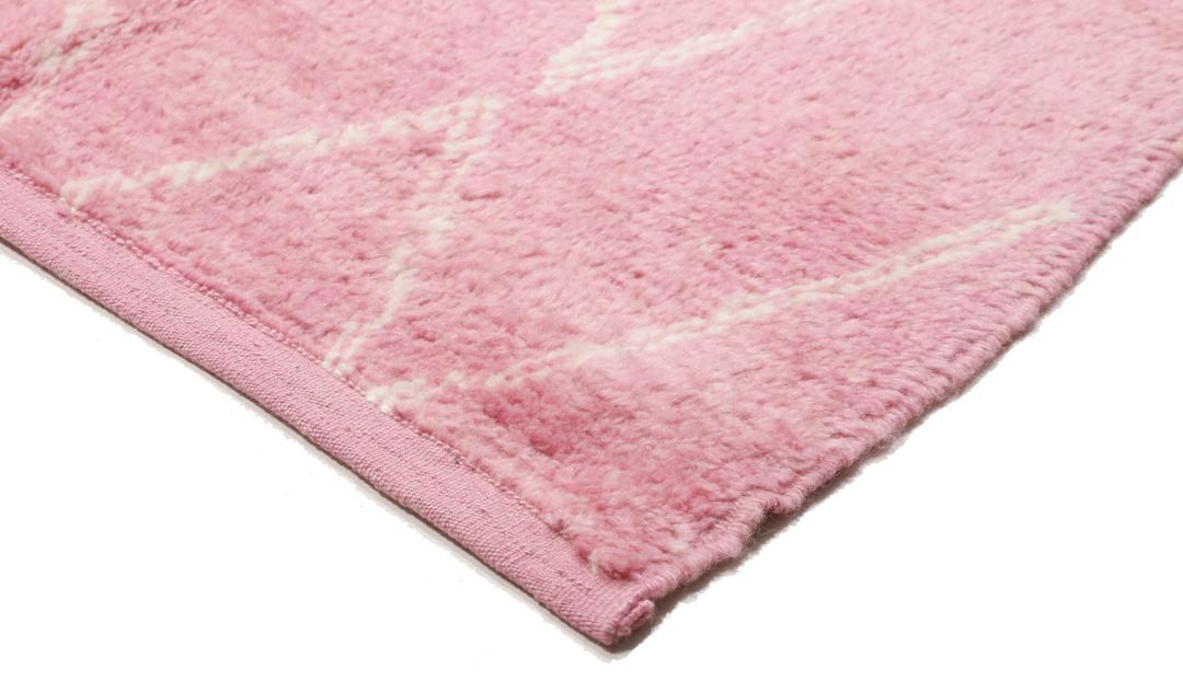 Handknotted Berber Shaggy - Lichtroze / Rood - 273 x 415 cm