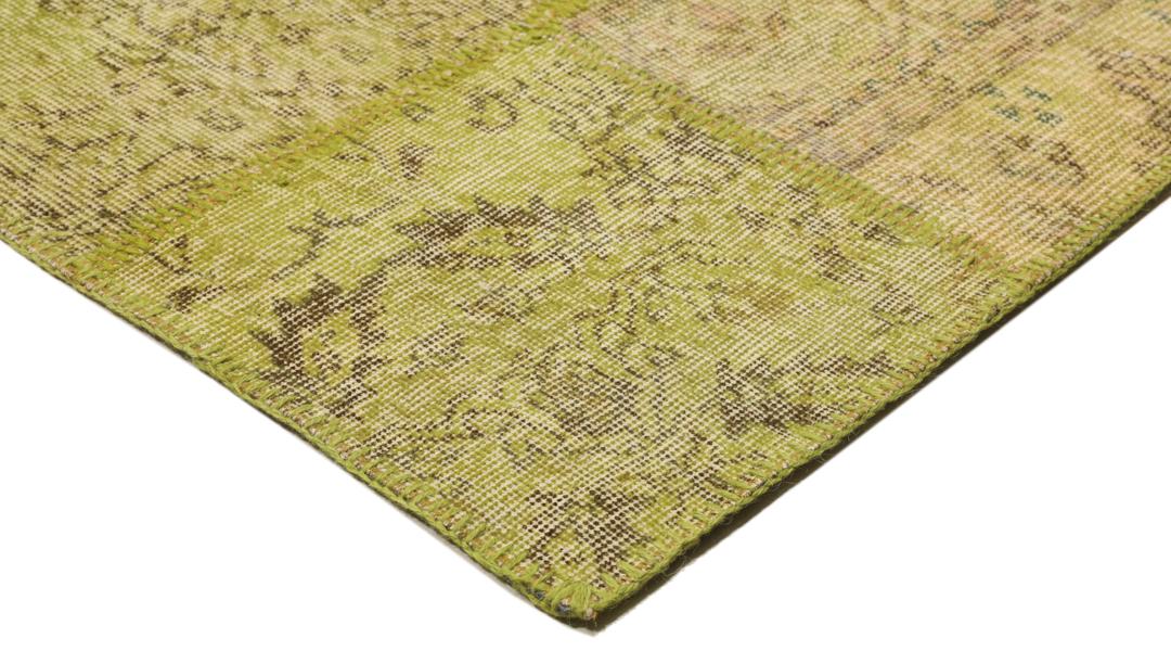 Turecki dywan Patchwork w kolorze jasnozielonym