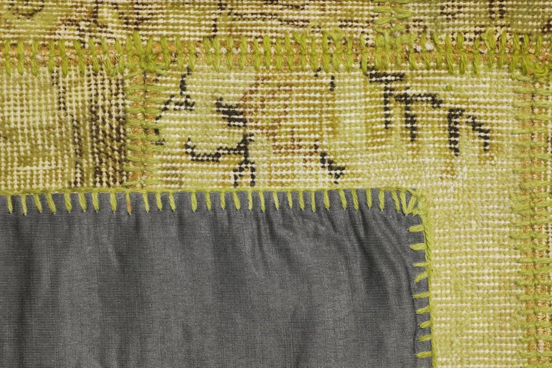 Turecki dywan Patchwork w kolorze jasnozielonym