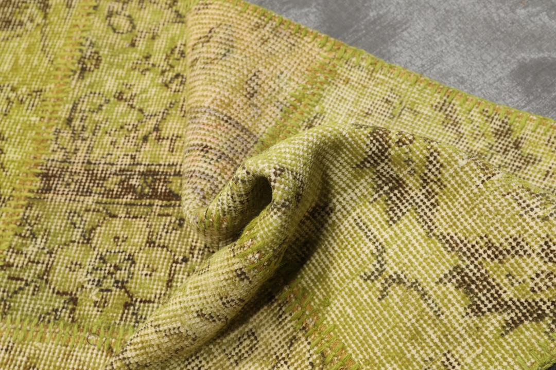 Turecki dywan Patchwork w kolorze jasnozielonym