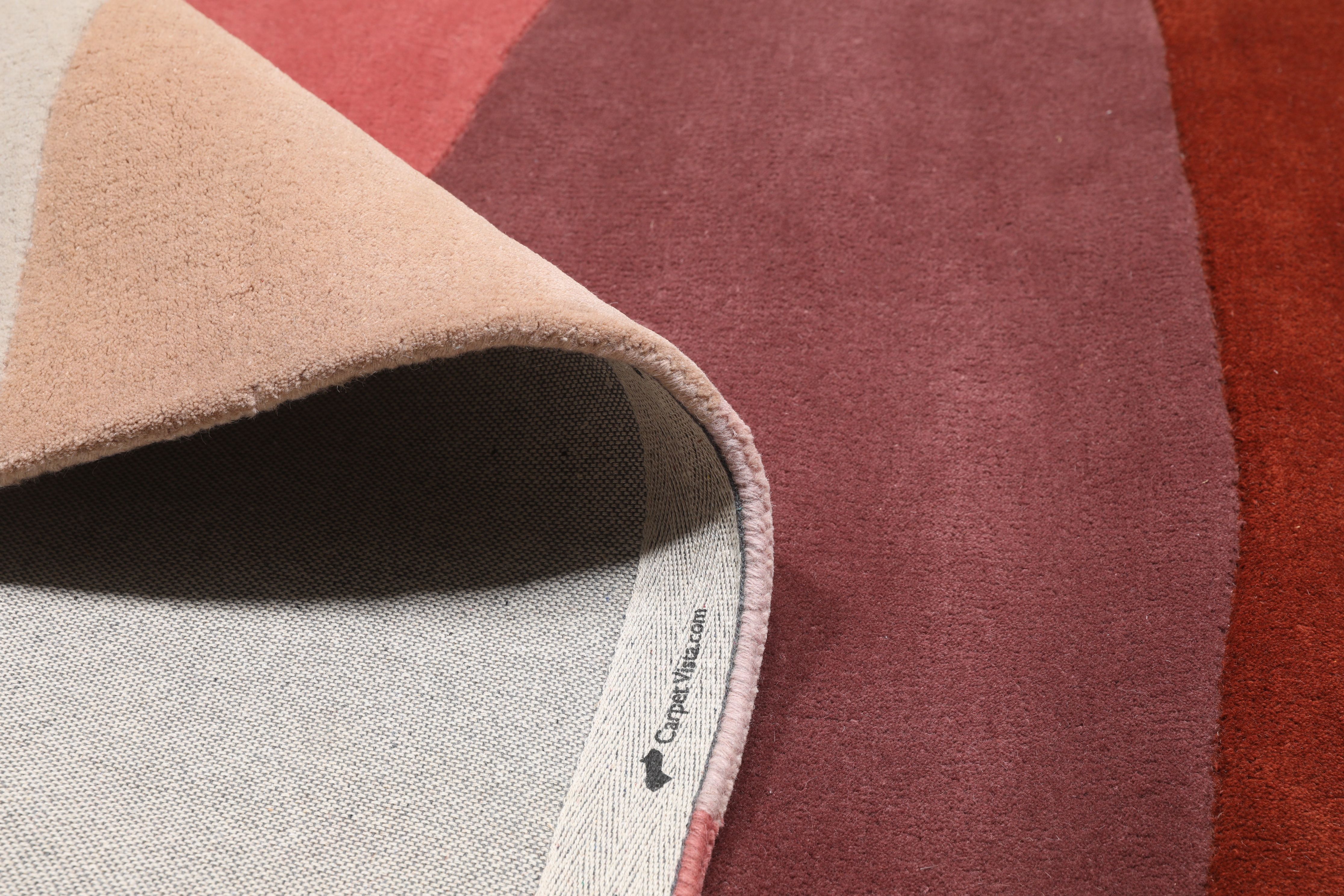 Feeling Handtufted - Burgundy Red 200 x 300 cm Wool Rug - Rugvista