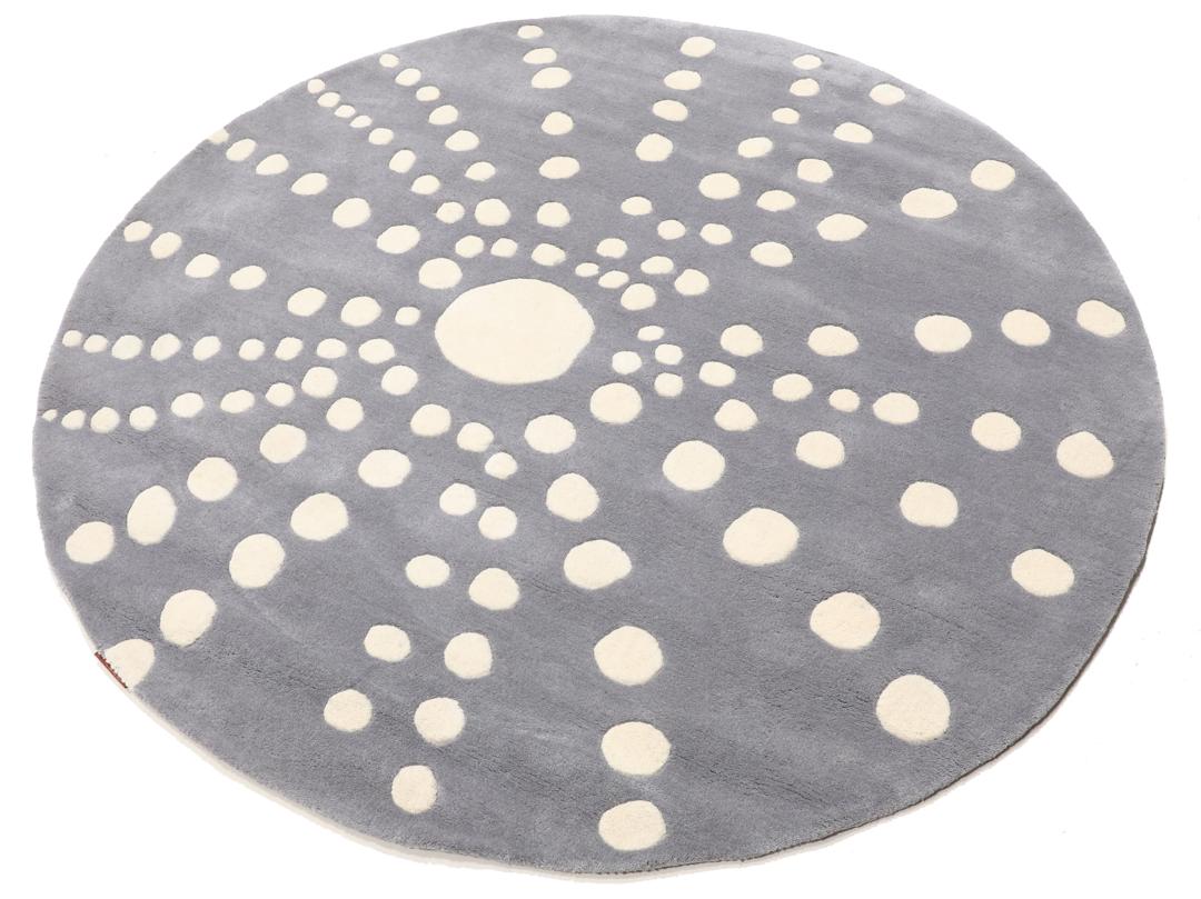 Sjöborre handtufted - Grey - 150 x 150 cm