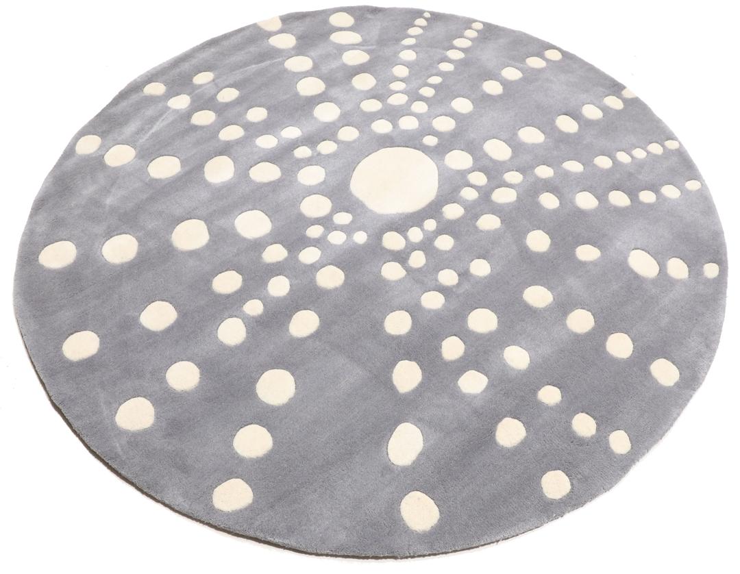 Sjöborre handtufted - Grey - 150 x 150 cm