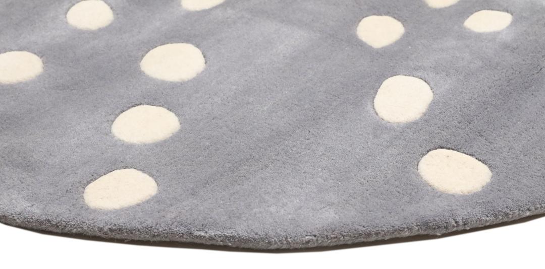 Sjöborre handtufted - Grey - 150 x 150 cm