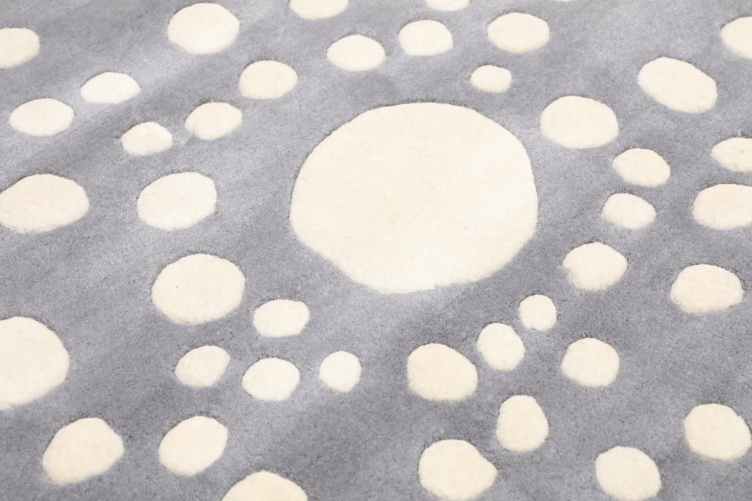 Sjöborre handtufted - Grey - 150 x 150 cm
