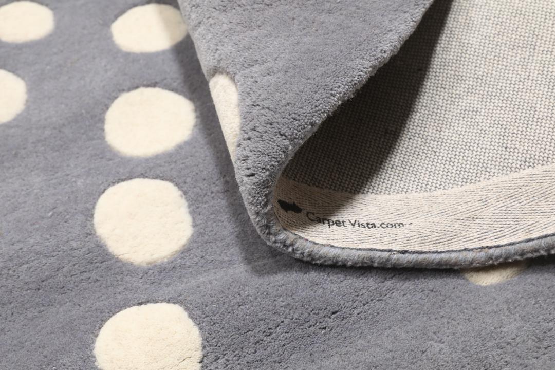 Sjöborre handtufted - Grey - 150 x 150 cm