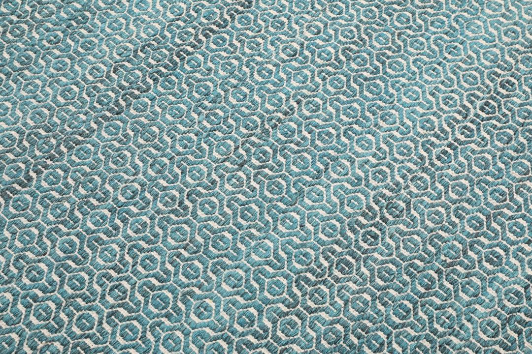 Alva - Turquoise / White - 140 x 200 cm