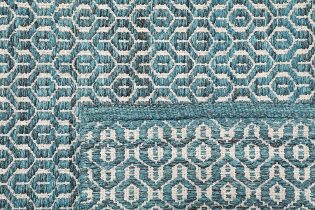 Alva - Turquoise / White - 140 x 200 cm