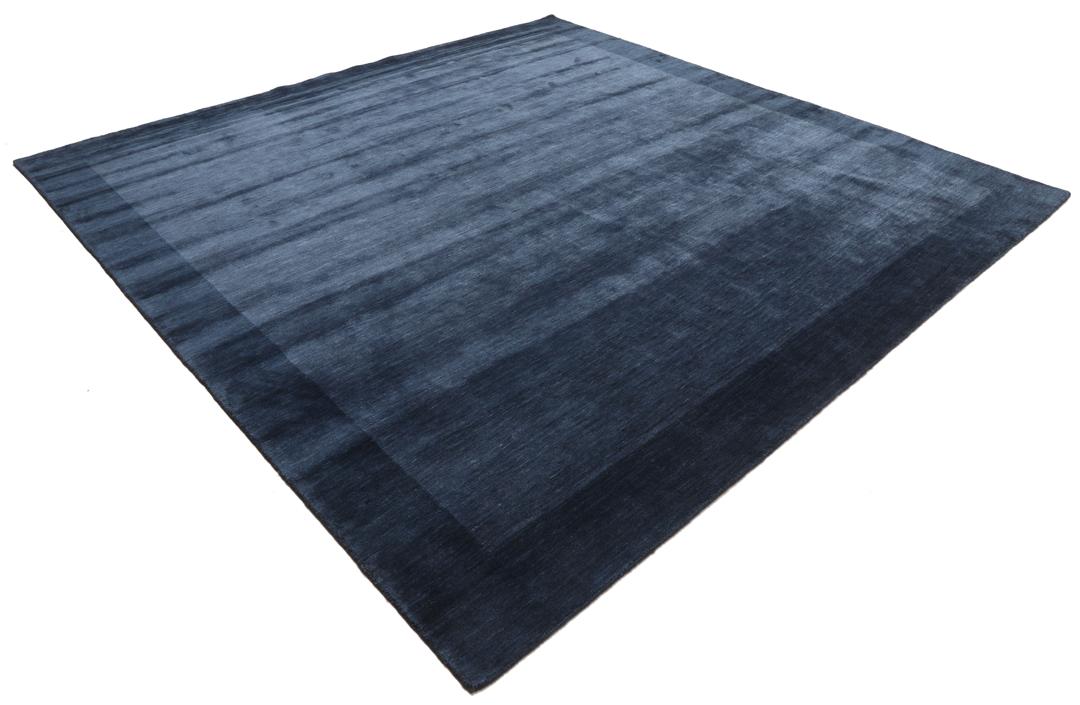 Rugvista premium - Handloom Frame - Dark Blue 300 x 300 cm Wool Rug ...