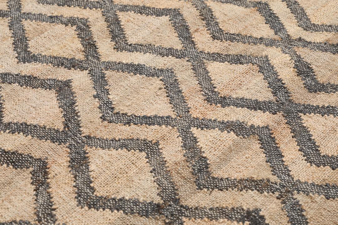 Tekla jute - Beige / Houtskoolgrijs - 200 x 300 cm