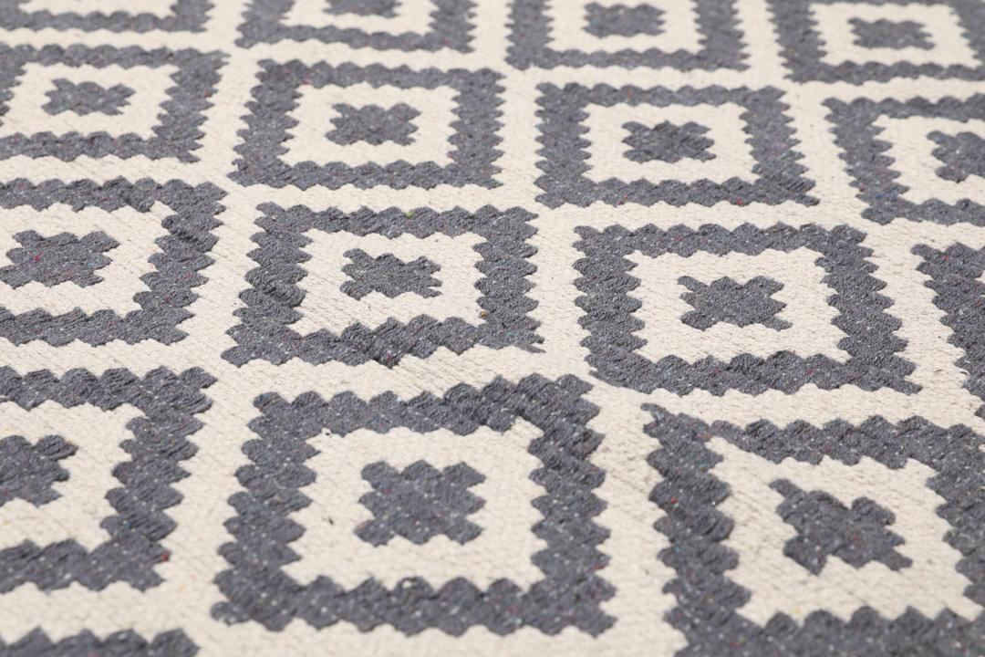 Torun Rug Rugvista core - Torun - Siva / Bijela 170 x 240 cm Pamučni Sag - Rugvista