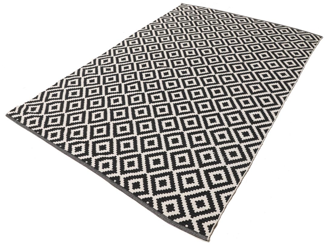 Torun Rug Rugvista core - Torun - Black / White 170 x 240 cm Cotton Rug - Rugvista