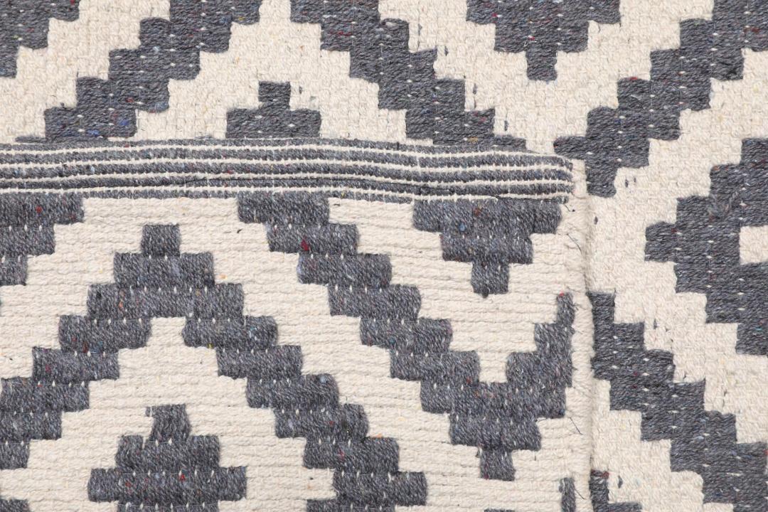 Torun Rug Rugvista core - Torun - グレー / ホワイト 140 x 200 cm 綿 ラグ - Rugvista