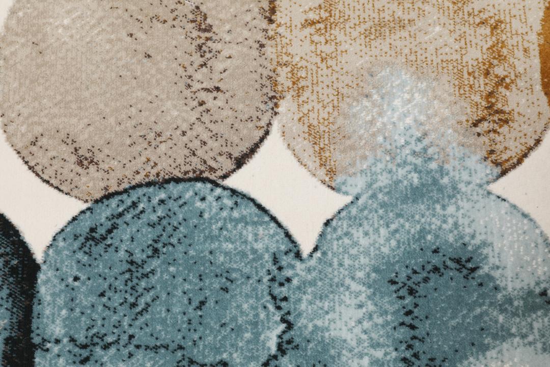 Dreamy Dots - Kremowy beż / Petrol - 160 x 230 cm