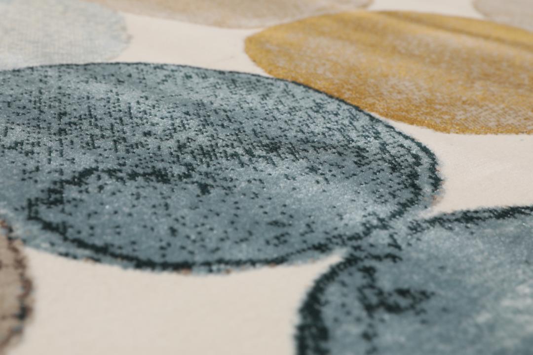 Dreamy Dots - Kremowy beż / Petrol - 160 x 230 cm