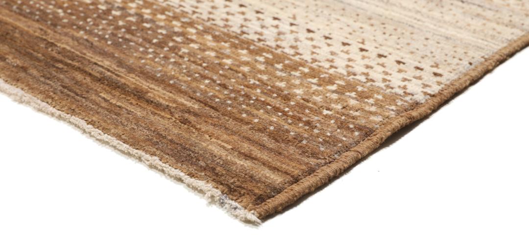 Hand-knotted Ziegler Modern rug from Pakistan in brown and beige tones