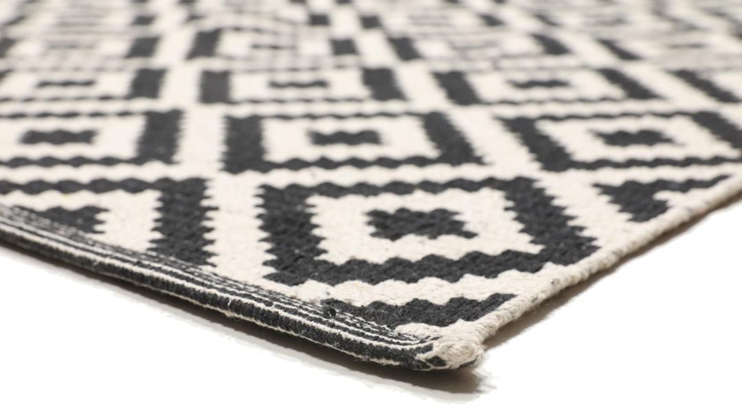 Torun Rug Rugvista core - Torun - Black / White 200 x 300 cm Cotton Rug - Rugvista