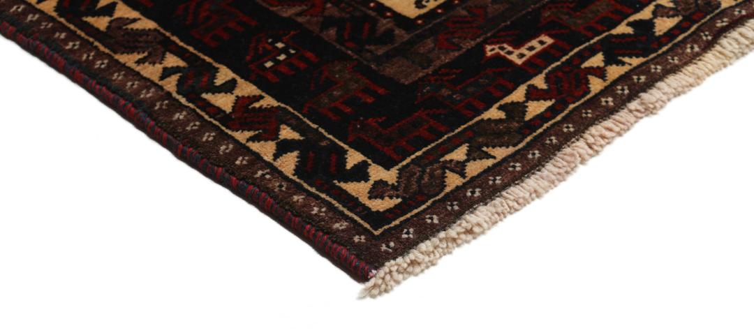 Hand-knotted Middle Eastern Afshar rug with pictorial design in multicolor wool