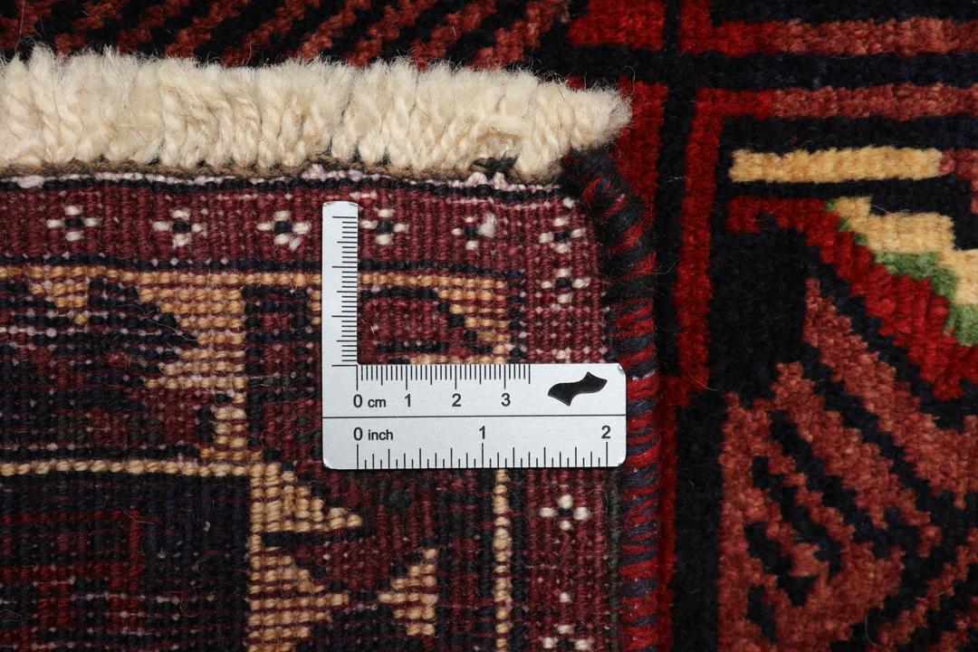 Hand-knotted Middle Eastern Afshar rug with pictorial design in multicolor wool