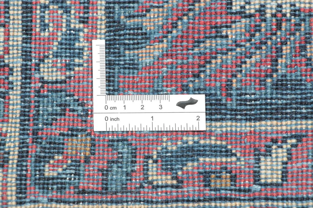 Handgeknoopte Sarough loper uit het Midden-Oosten in multicolor