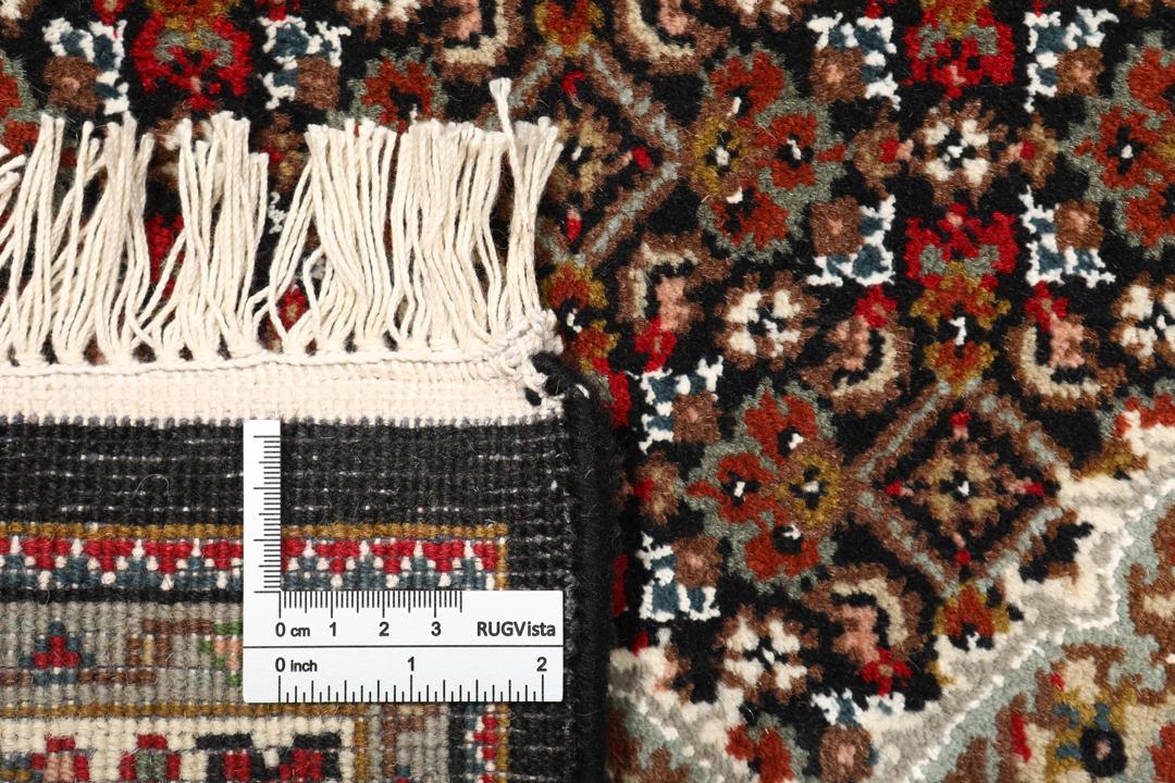 Handgeknoopt Tabriz-tapijt uit India in veelkleurige tinten