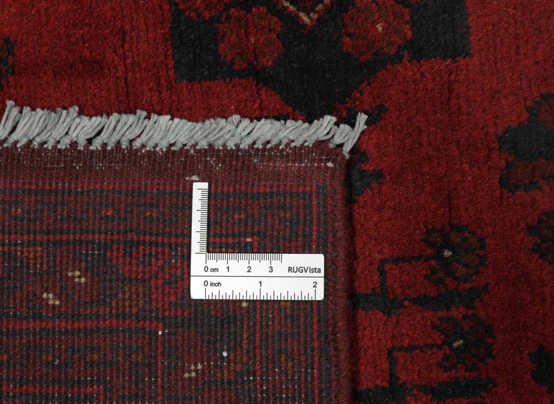Afghan Khal Mohammadi - Zwart / Donkerrood - 199 x 292 cm