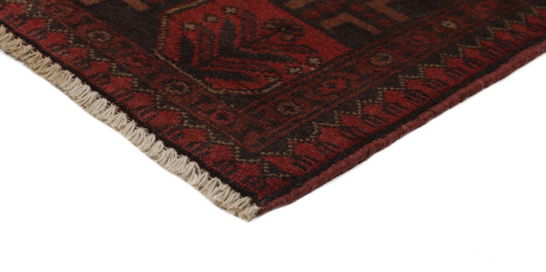 Afghan Khal Mohammadi - Black / Dark red - 151 x 198 cm