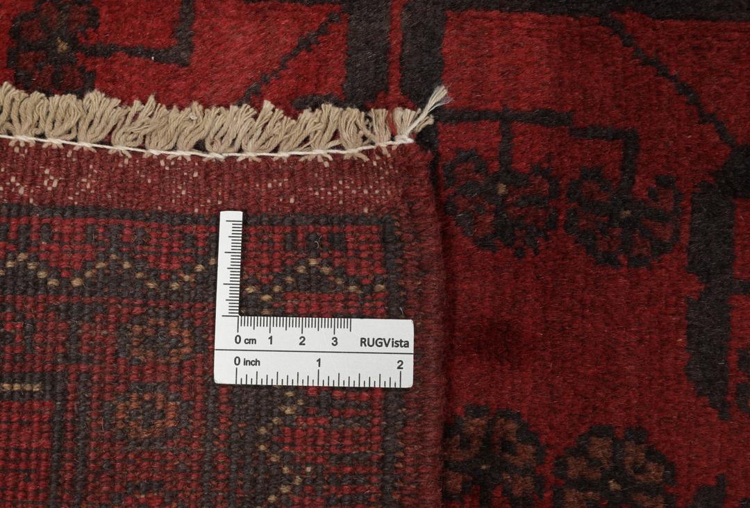 Afghan Khal Mohammadi - Black / Dark red - 151 x 198 cm